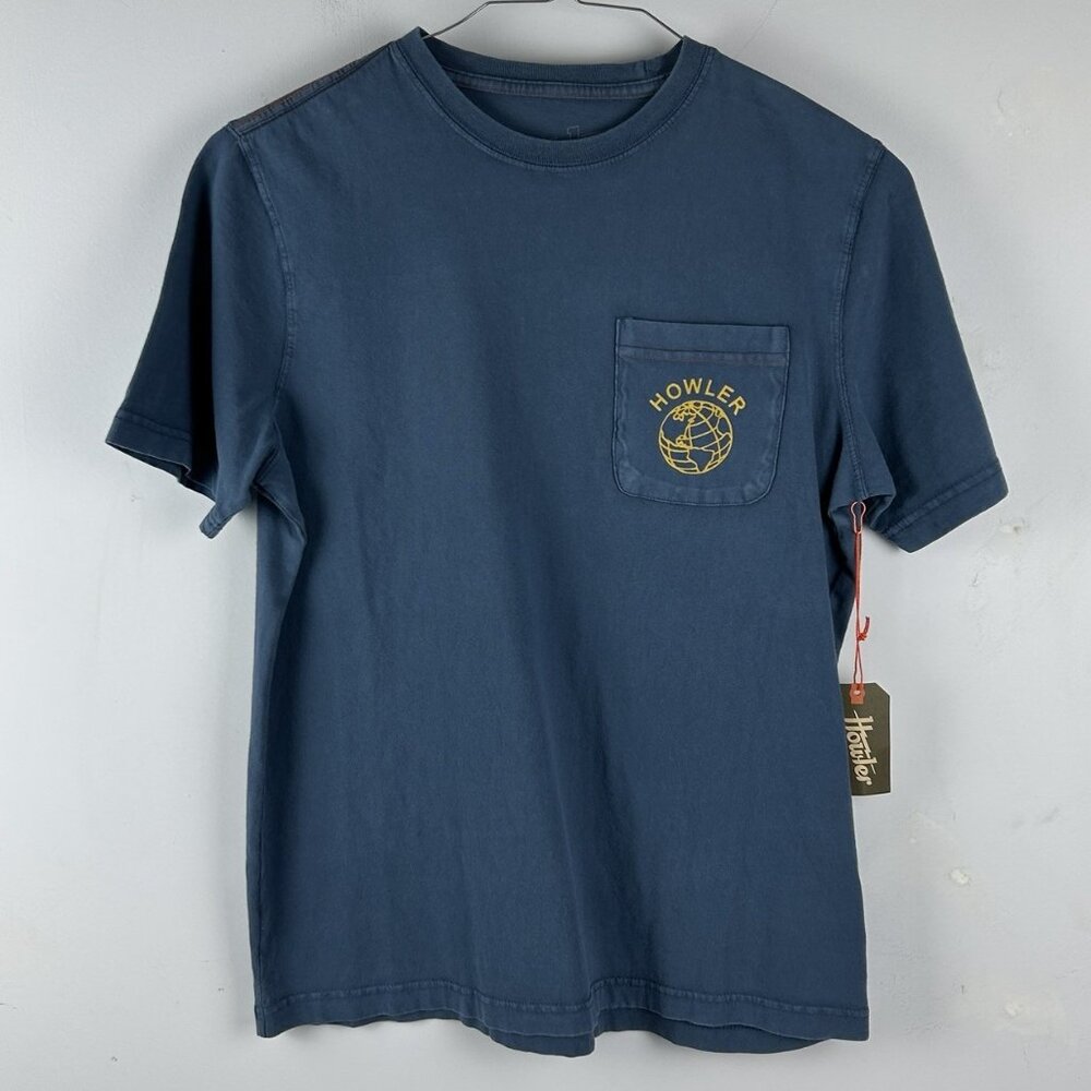 Howler Bros Cotton T Shirt Blue Worldwide Stoke Men's Small - Picture 2 of 6